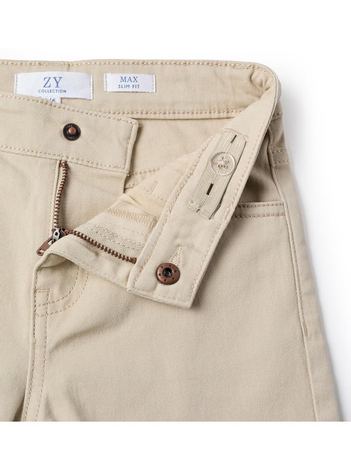 Pantalón de sarga ajustado - Kiabi