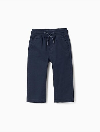 Pantalón de sarga ajustado con cordón