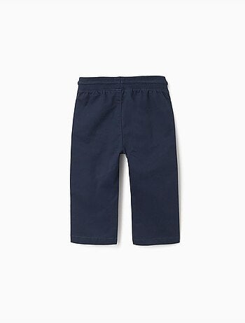 Pantalón de sarga ajustado con cordón