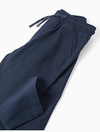 Pantalón de sarga ajustado con cordón