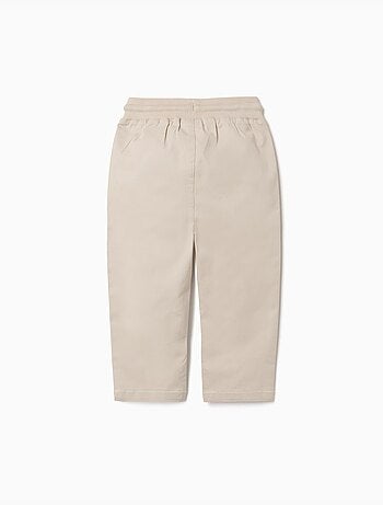 Pantalón de sarga ajustado con cordón