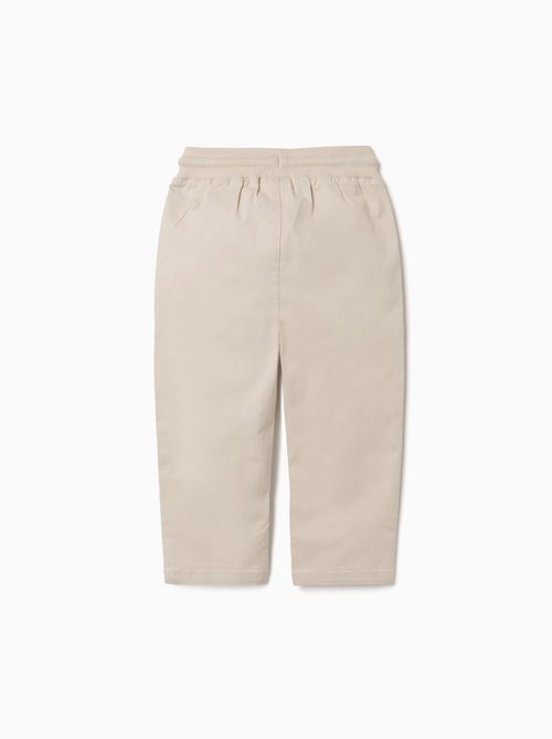 Pantalón de sarga ajustado con cordón - Kiabi Pantalón de sarga ajustado con cordón - Kiabi