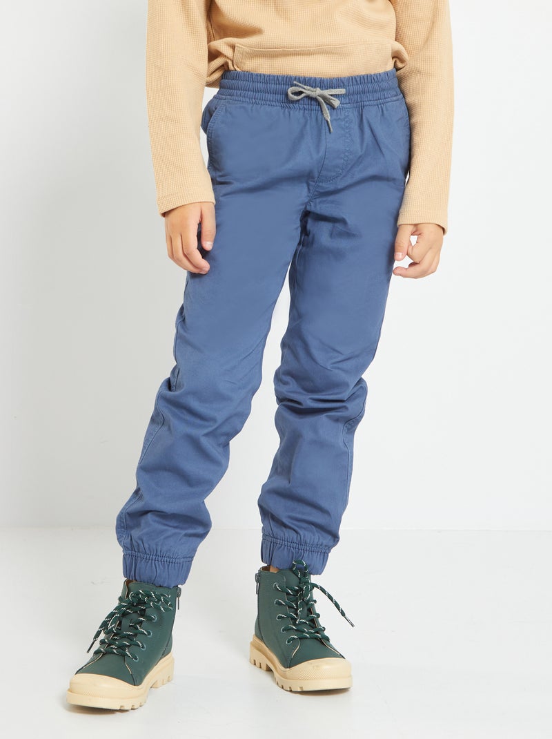Pantalón de sarga azul oscuro - Kiabi
