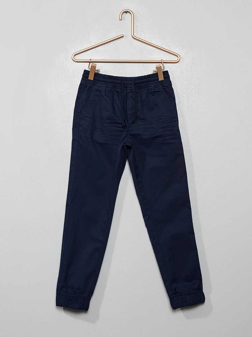 Pantalón de sarga azul - Kiabi