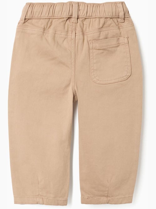 Pantalón de sarga baggy con cordón - Kiabi