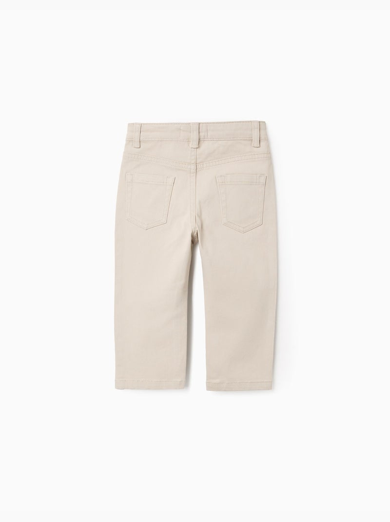Pantalón de sarga Beige claro - Kiabi