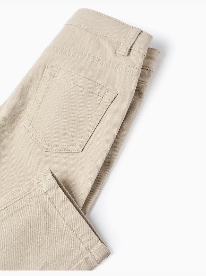 Pantalón de sarga Beige claro - Kiabi