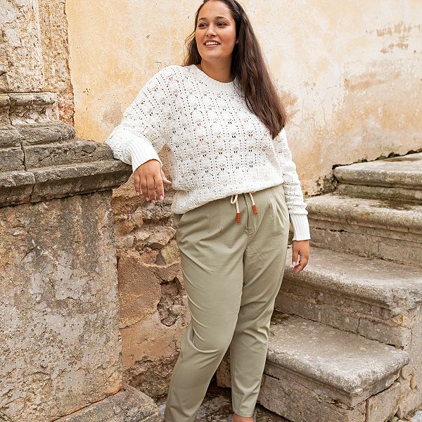 Pantalón de sarga null - caqui claro - Kiabi - 22,00€