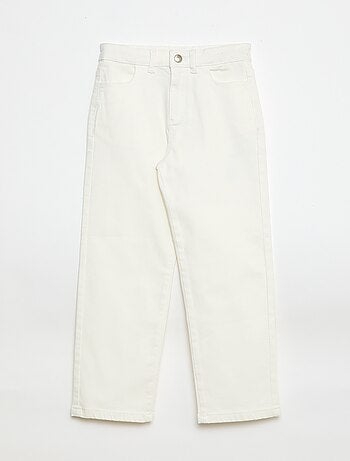 Pantalón de sarga con automáticos - Corte + cómodo