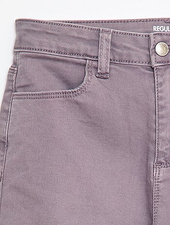 Pantalón de sarga con automáticos - Corte + cómodo