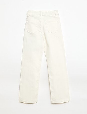 Pantalón de sarga con automáticos