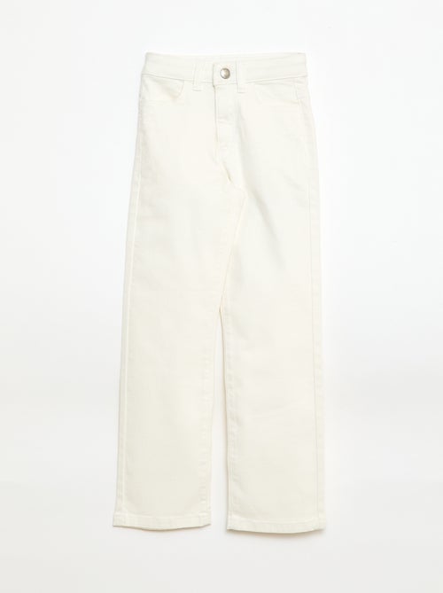 Pantalón de sarga con automáticos - Kiabi