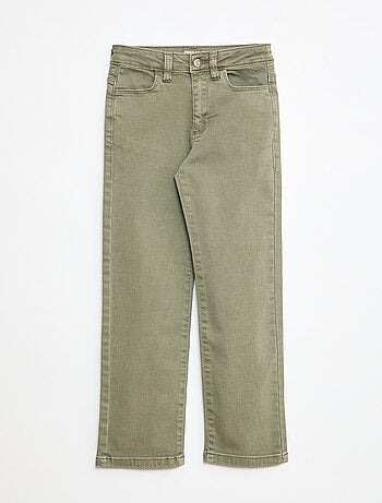 Pantalón de sarga con automáticos