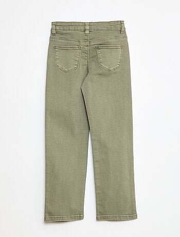 Pantalón de sarga con automáticos