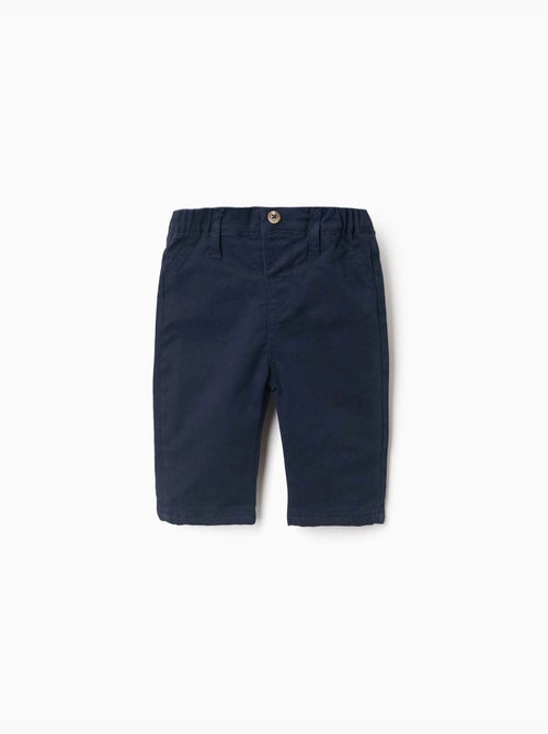 Pantalón de sarga con cintura elástica - Kiabi