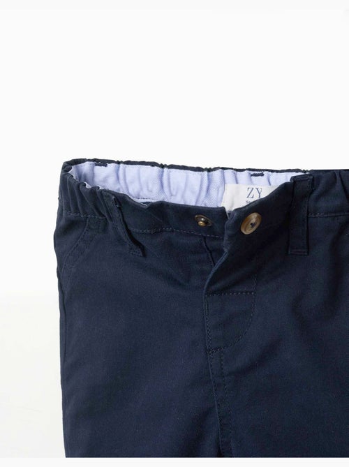 Pantalón de sarga con cintura elástica - Kiabi