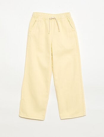 Pantalón de sarga con cordones ajustables