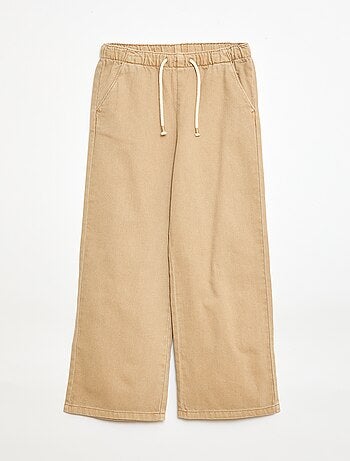 Pantalón de sarga con cordones ajustables