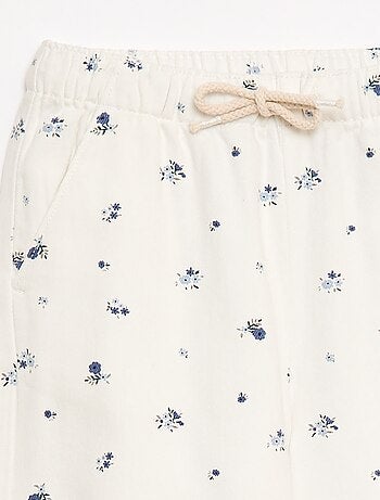 Pantalón de sarga con cordones ajustables