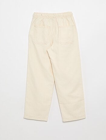 Pantalón de sarga con cordones ajustables