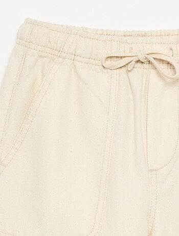 Pantalón de sarga con cordones ajustables