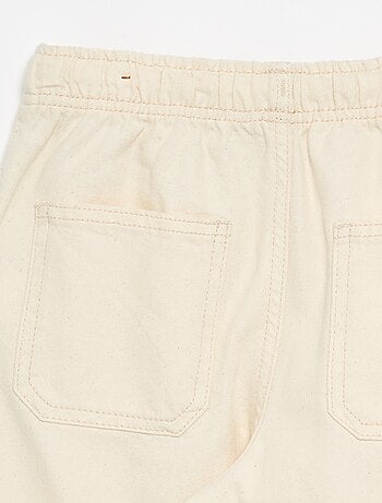 Pantalón de sarga con cordones ajustables
