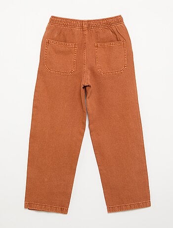Pantalón de sarga con cordones ajustables