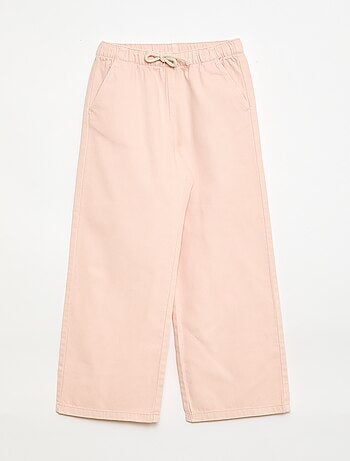 Pantalón de sarga con cordones ajustables
