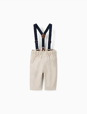 Pantalón de sarga con tirantes