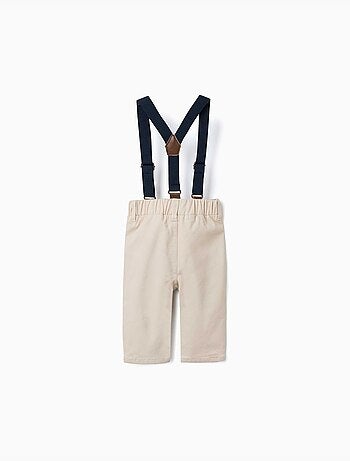 Pantalón de sarga con tirantes