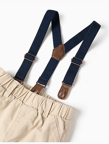 Pantalón de sarga con tirantes
