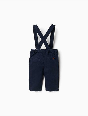 Pantalón de sarga con tirantes desmontables