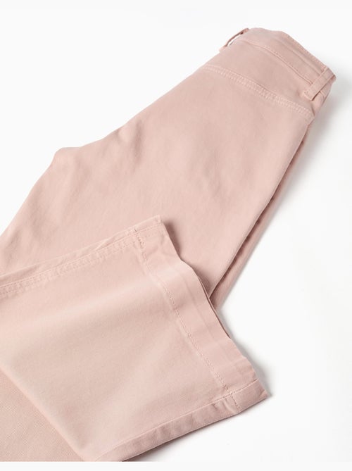 Pantalón de sarga de pierna ancha con bolsillos delanteros - Kiabi