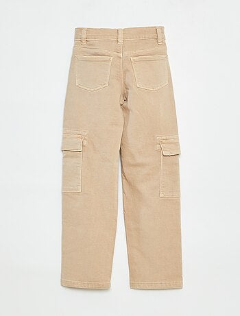 Pantalón de sarga multibolsilllos - Corte + ajustado