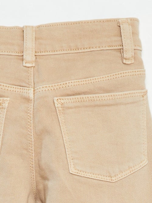 Pantalón de sarga multibolsilllos - Corte + ajustado - Kiabi