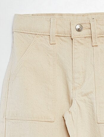 Pantalón de sarga multibolsilllos - Corte + ajustado