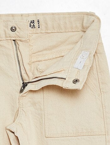 Pantalón de sarga multibolsilllos - Corte + ajustado