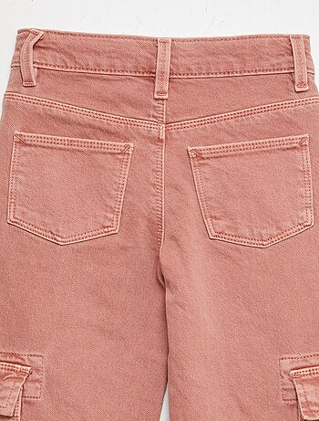 Pantalón de sarga multibolsilllos - Corte + ajustado