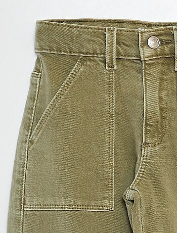 Pantalón de sarga multibolsilllos - Corte + ajustado