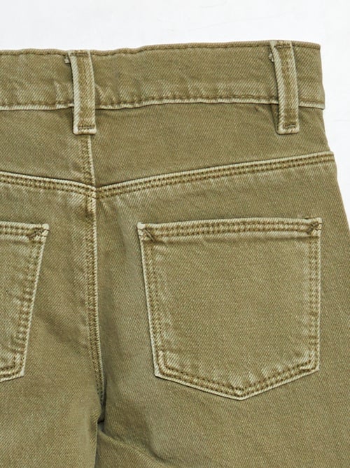 Pantalón de sarga multibolsilllos - Corte + ajustado - Kiabi