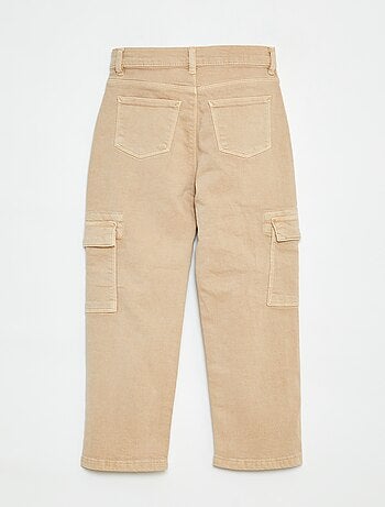 Pantalón de sarga multibolsilllos - Corte más cómodo