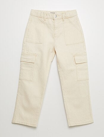 Pantalón de sarga multibolsilllos - Corte más cómodo