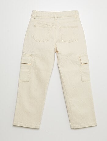 Pantalón de sarga multibolsilllos - Corte más cómodo