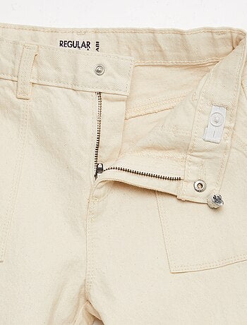 Pantalón de sarga multibolsilllos - Corte más cómodo