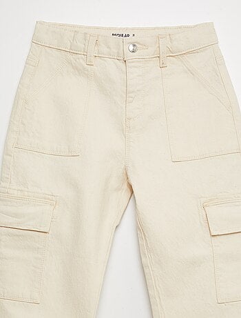 Pantalón de sarga multibolsilllos - Corte más cómodo