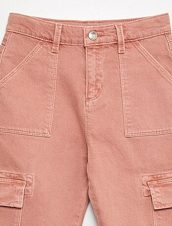 Pantalón de sarga multibolsilllos - Corte más cómodo
