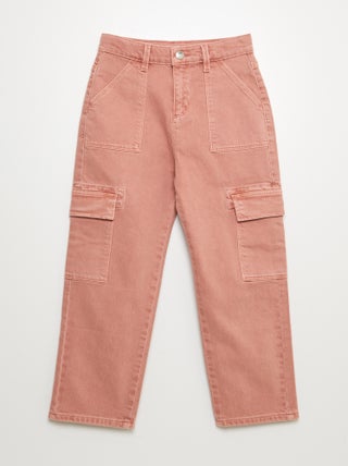 Pantalón de sarga multibolsilllos - Corte más cómodo