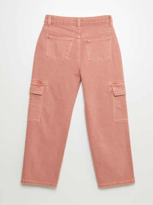 Pantalón de sarga multibolsilllos - Corte más cómodo - Kiabi