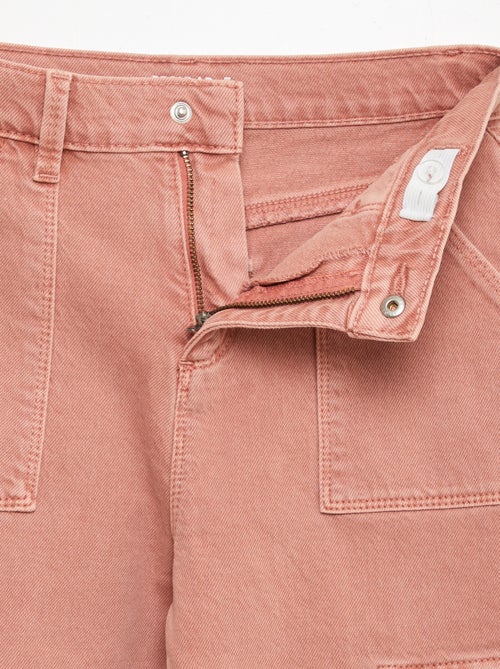 Pantalón de sarga multibolsilllos - Corte más cómodo - Kiabi