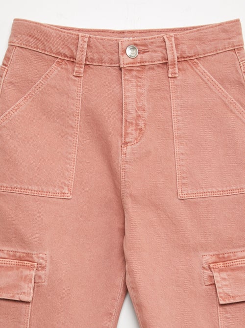 Pantalón de sarga multibolsilllos - Corte más cómodo - Kiabi